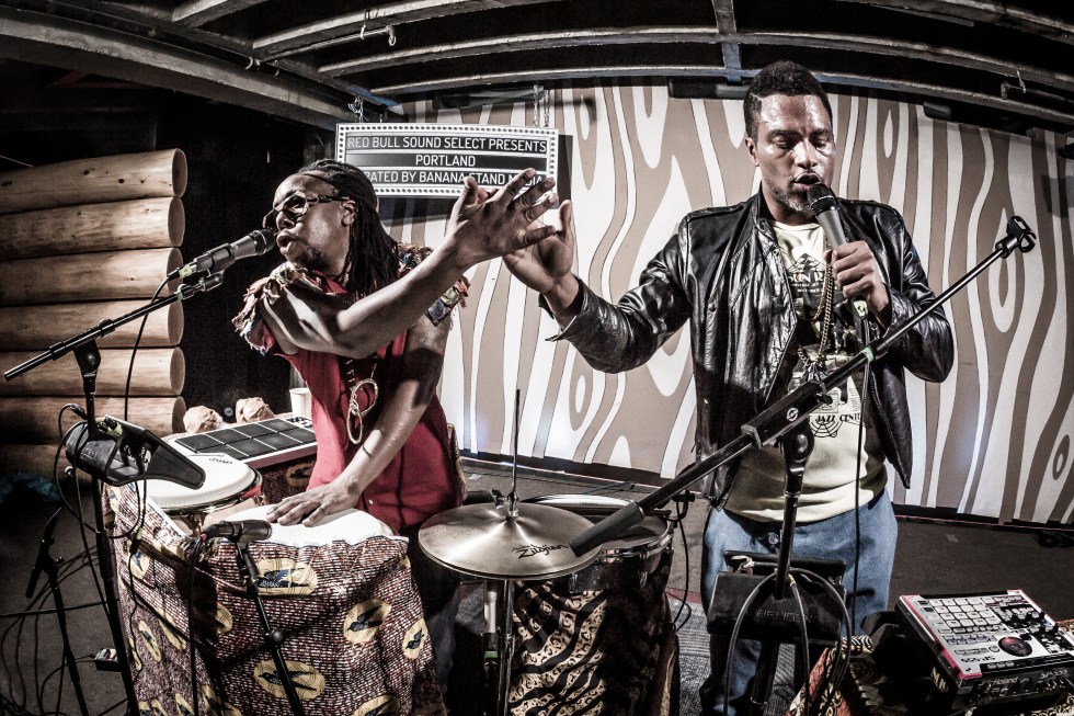 Shabazz Palaces perform at the The Doug Fir for Red Bull Sound Select in Portland, OR, USA, 05 November  2013. // Aaron Rogosin/Red Bull Content Pool // P-20131107-00017 // Usage for editorial use only // Please go to www.redbullcontentpool.com for further information. //